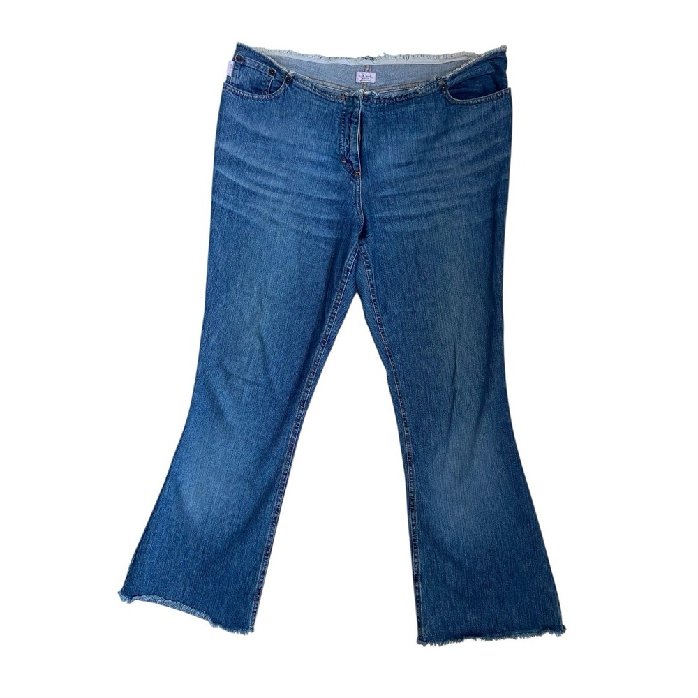 Vintage Y2K Paul Smith Womens Bootcut Jeans Size 40 Italy 8/10 US Raw Hem Luxury